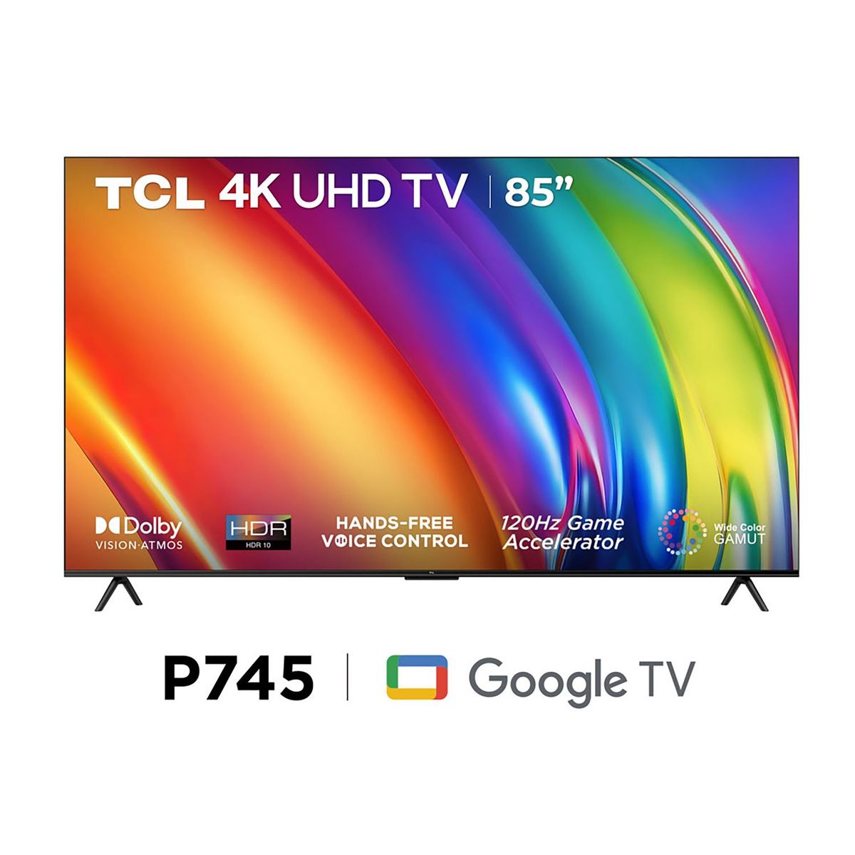 TCL - Televisor Tcl 85" Google Tv 85p745 4k Ultra Hd