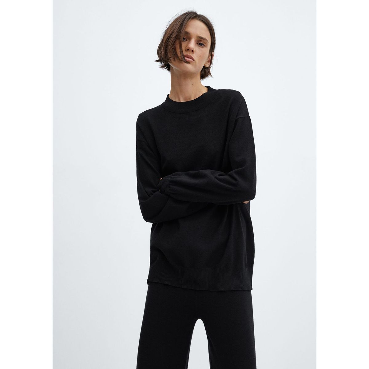 MANGO - Chompa Básica Mujer Mango