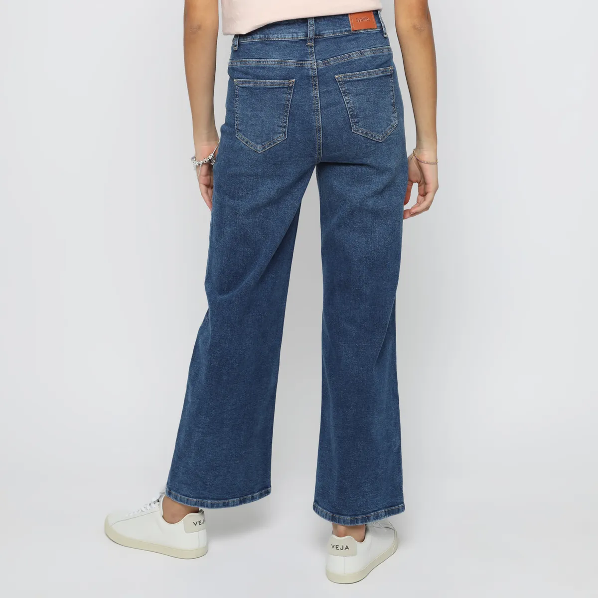 SYBILLA - Jean Straight Tiro Medio Mujer Sybilla