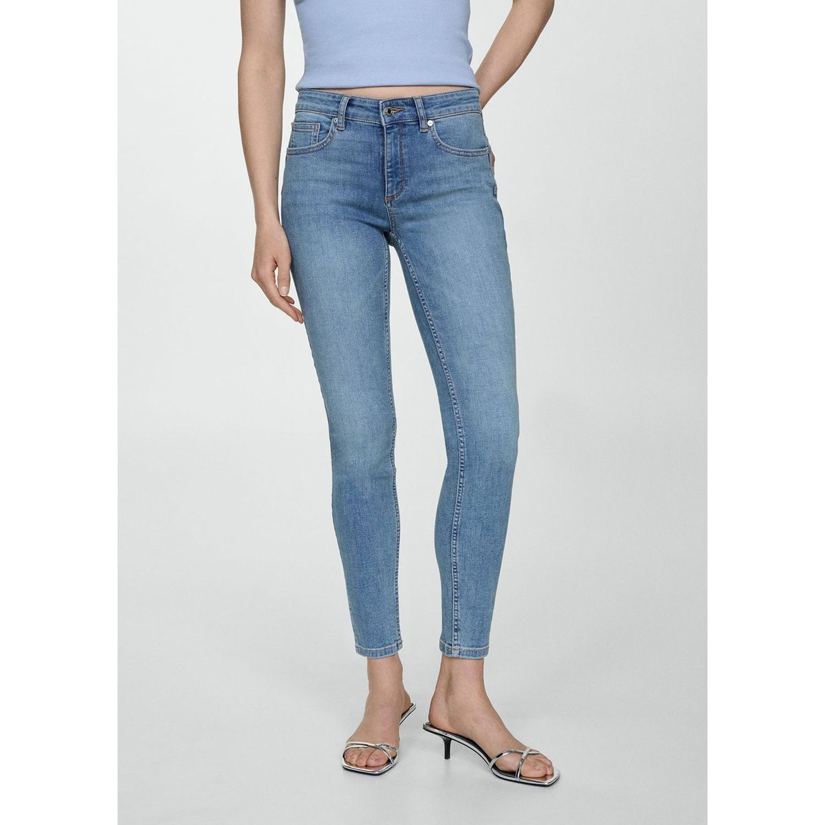 MANGO - Jean Skinny Algodón Mujer Mango