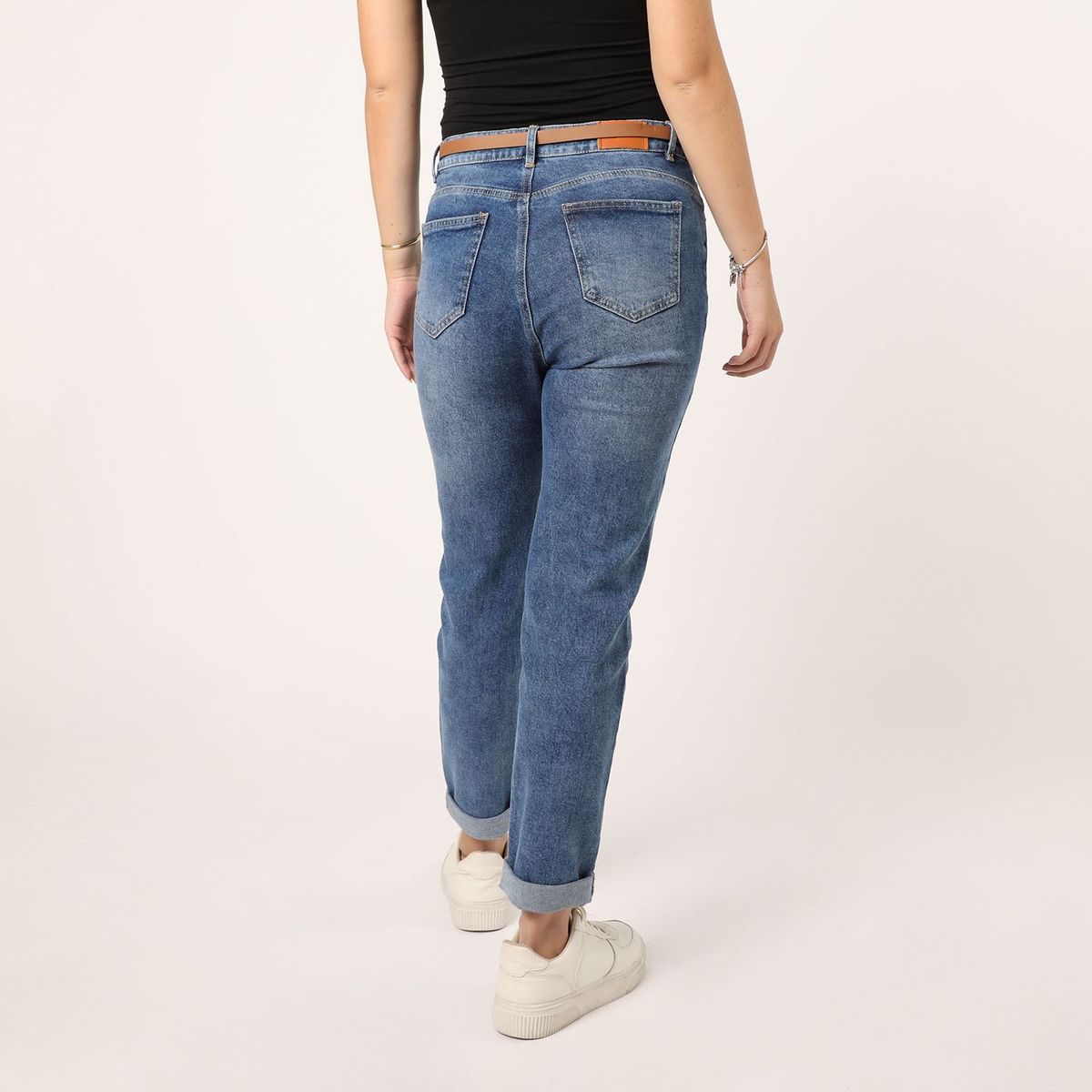 SYBILLA - Jean Mom Algodón Mujer Sybilla