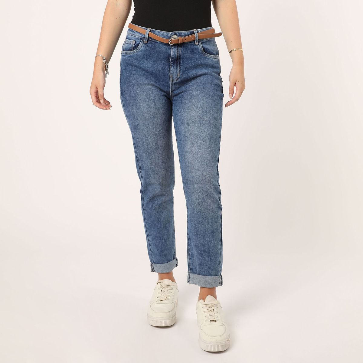 SYBILLA - Jean Mom Algodón Mujer Sybilla