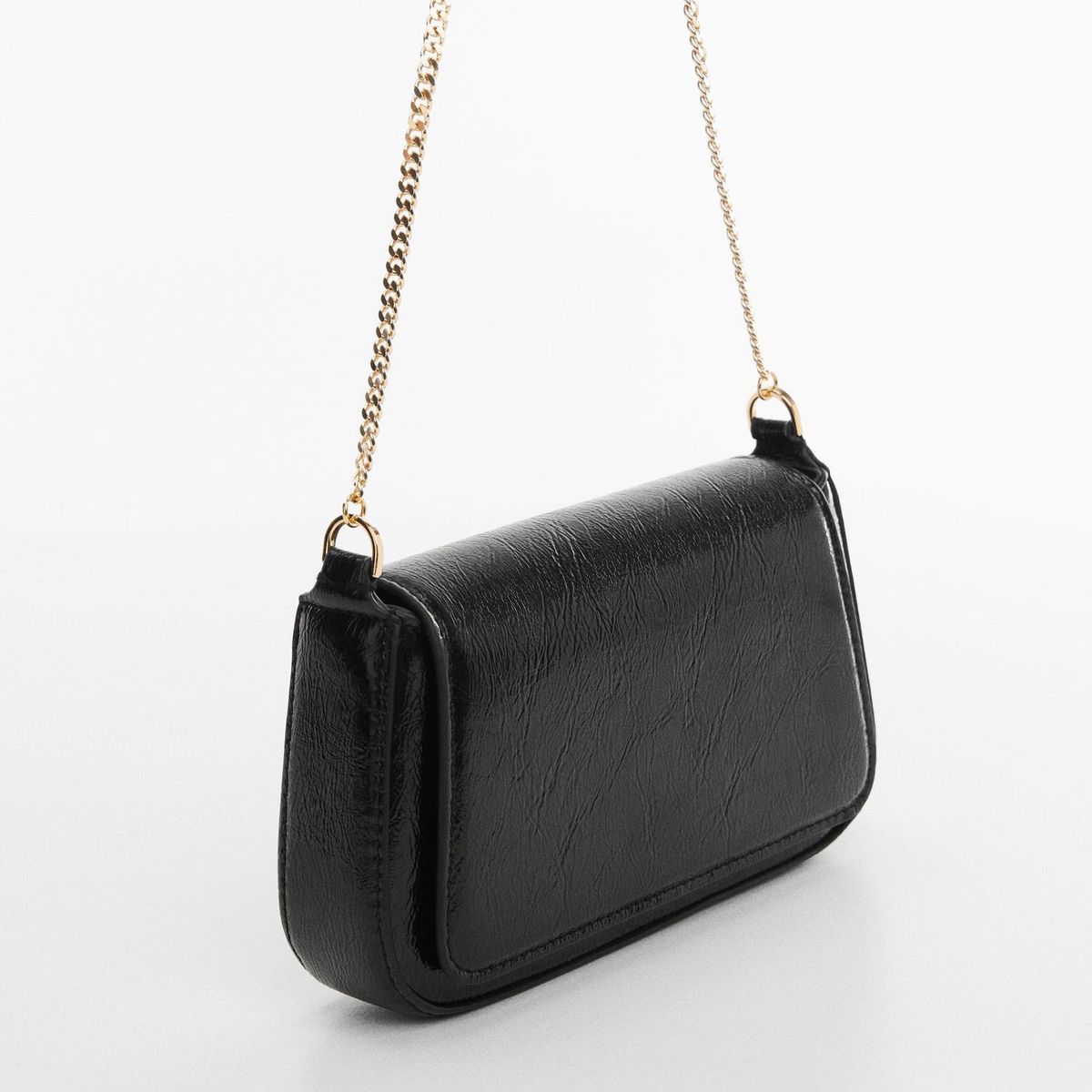 MANGO - Bolso Charol Cadena