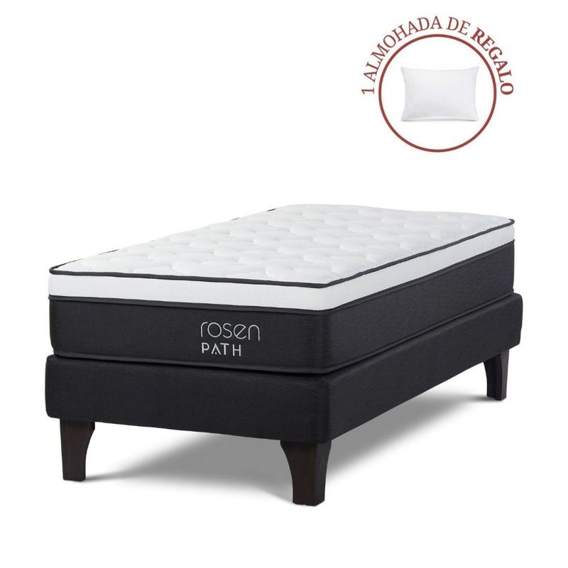 ROSEN - Cama Europea Path 1 Plz + 1 Almohada