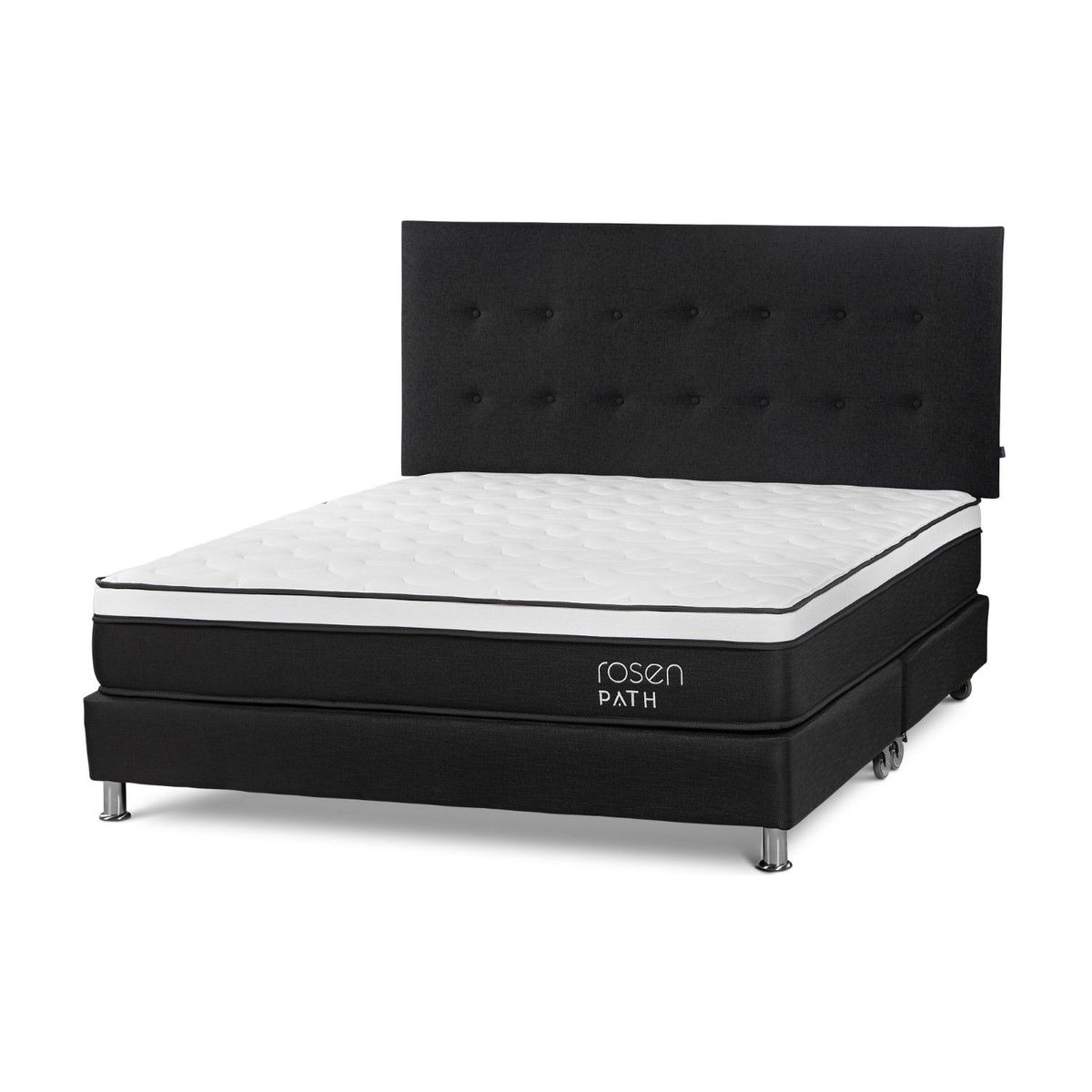 ROSEN - Dormitorio Path New West King + 2 Almohadas