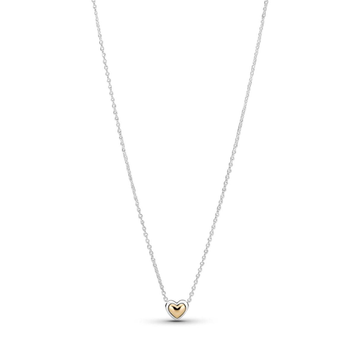 PANDORA - Collar Corazón De Oro Abovedado