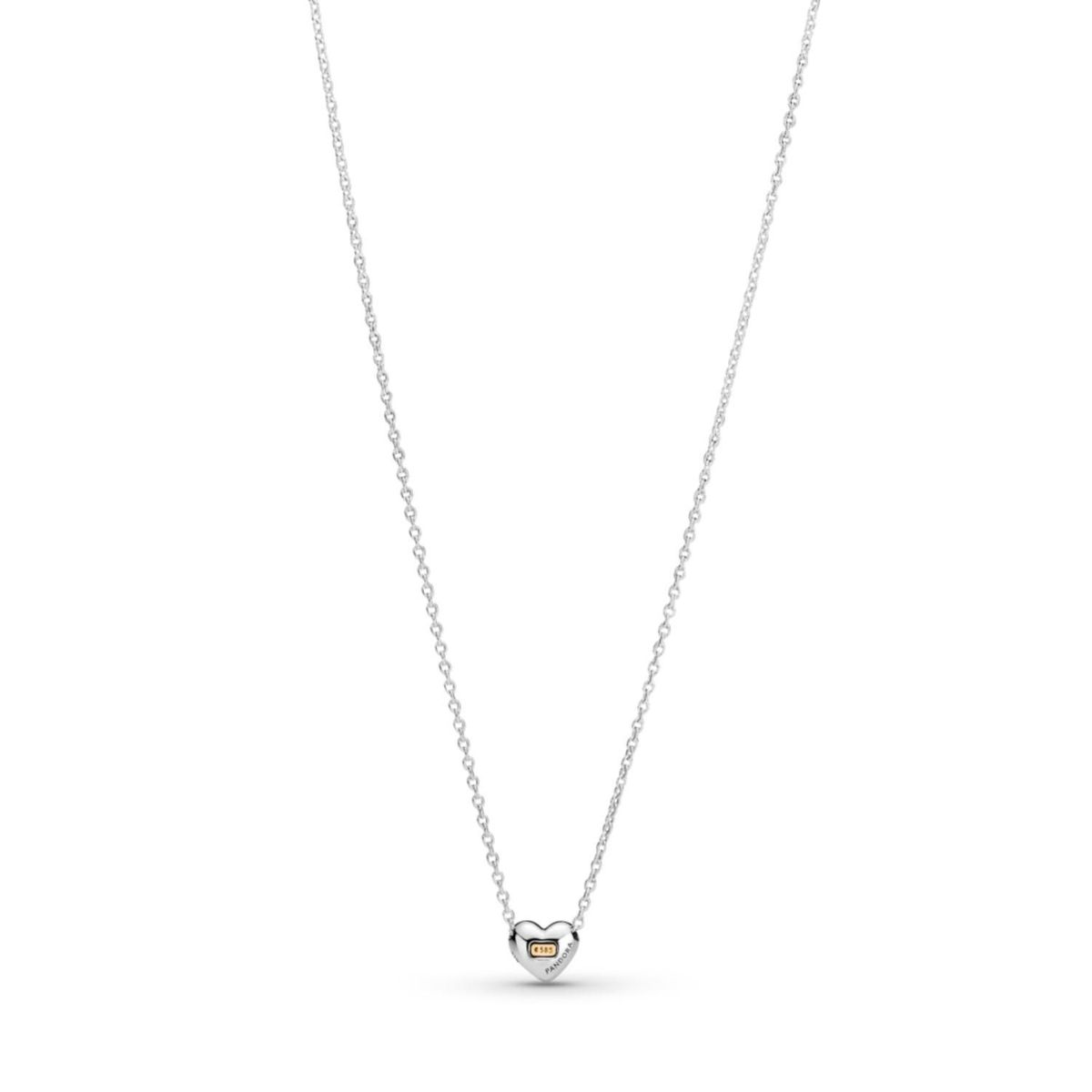 PANDORA - Collar Corazón De Oro Abovedado