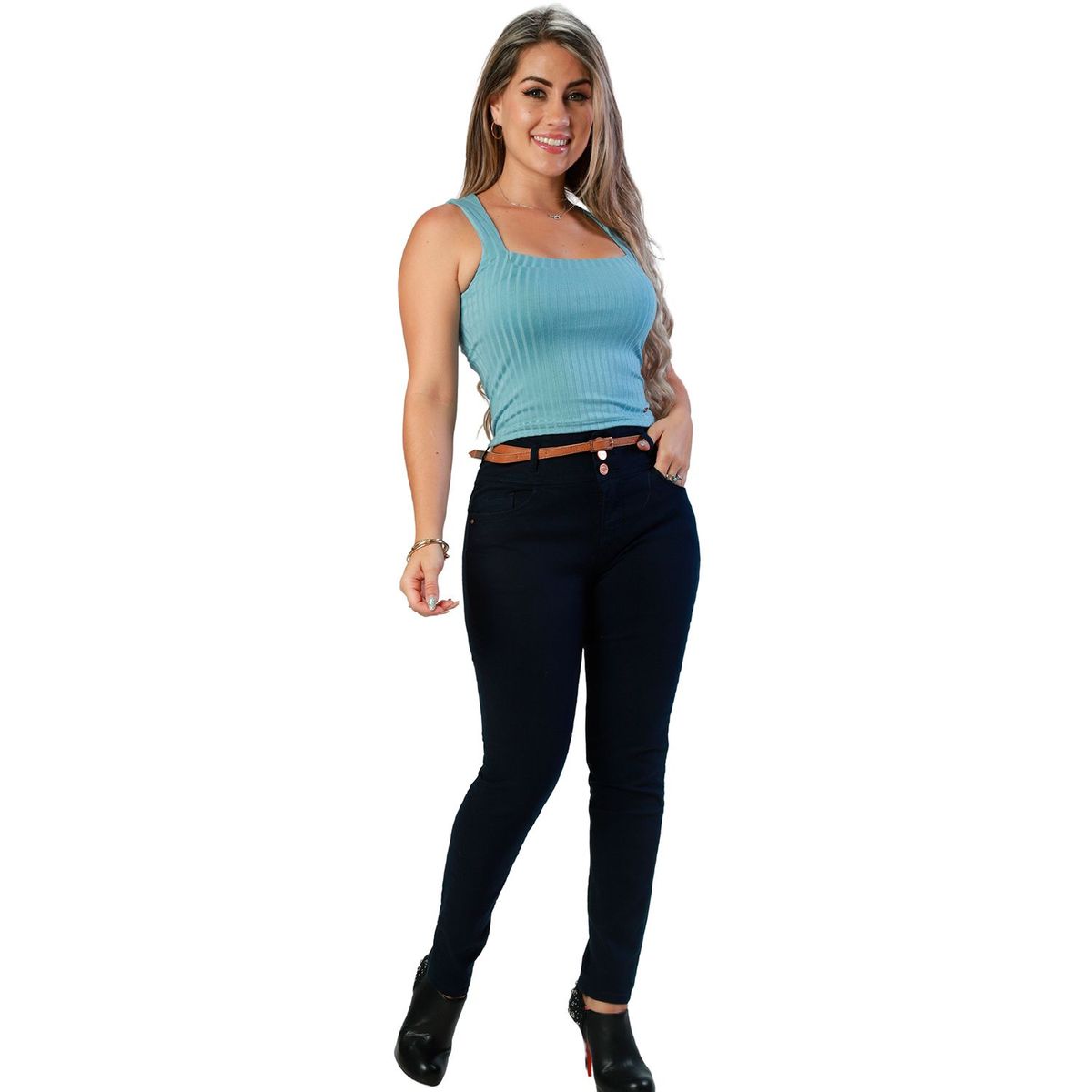 FORDAN JEANS - Pantalón Skinny Algodón Mujer Ford
