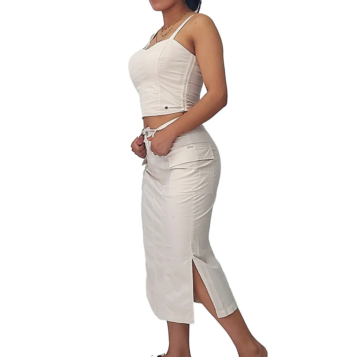 FORDAN JEANS - Falda Larga Algodón Mujer Fordan Jeans