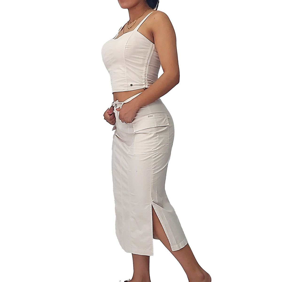 FORDAN JEANS - Falda Larga Algodón Mujer Fordan Jeans