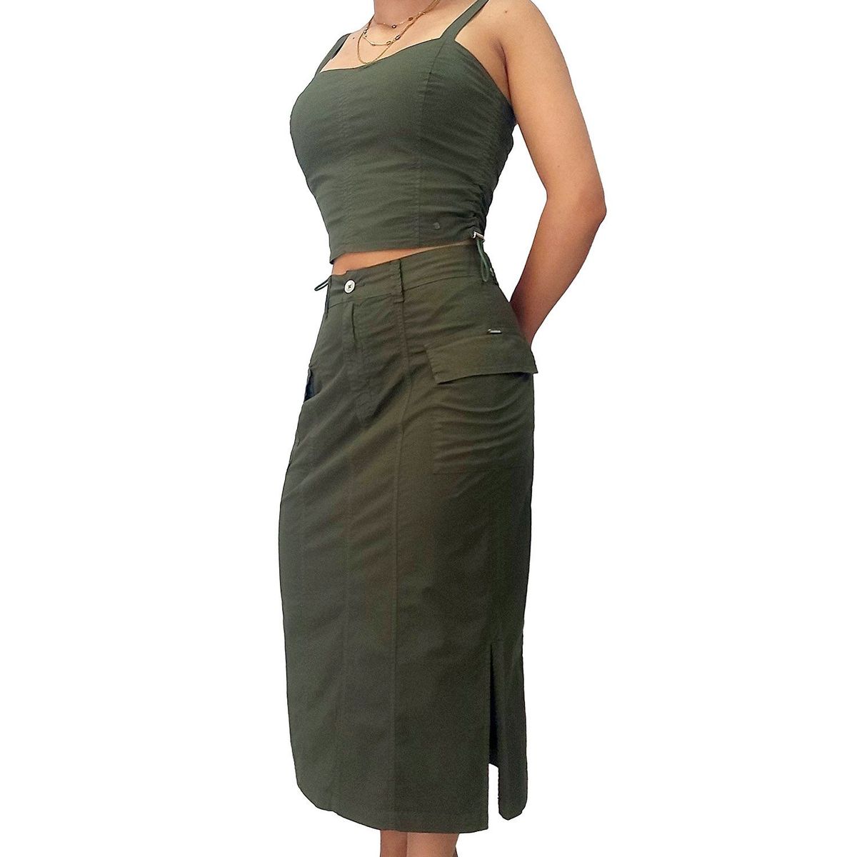 FORDAN JEANS - Falda Larga Algodón Mujer Fordan Jeans