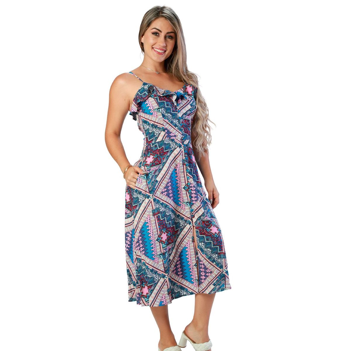 FORDAN JEANS - Vestido Largo Mujer Ford