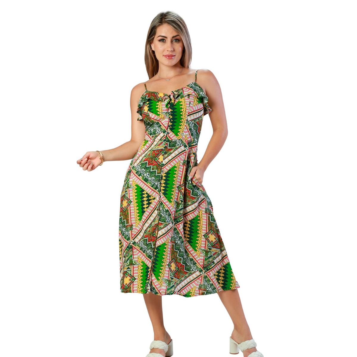 FORDAN JEANS - Vestido Largo Mujer Ford