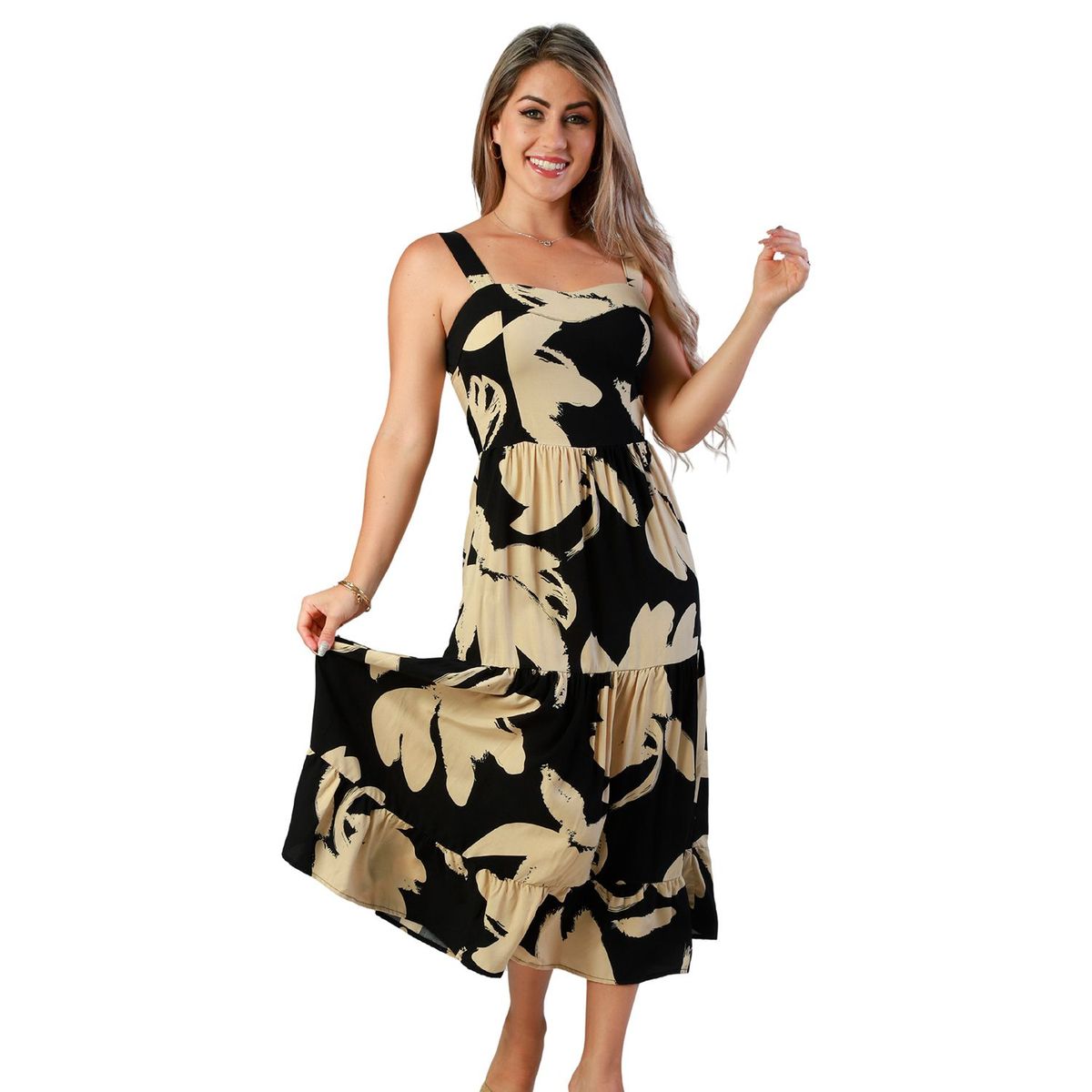 FORDAN JEANS - Vestido Largo Casual Mujer Fordan Jeans