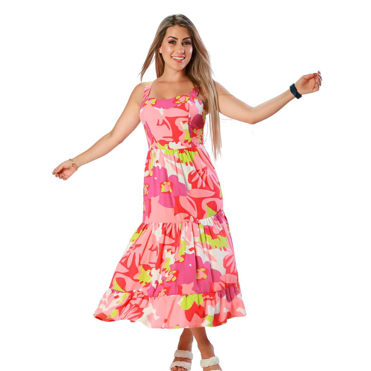 FORDAN JEANS - Vestido Largo Casual Mujer Fordan Jeans