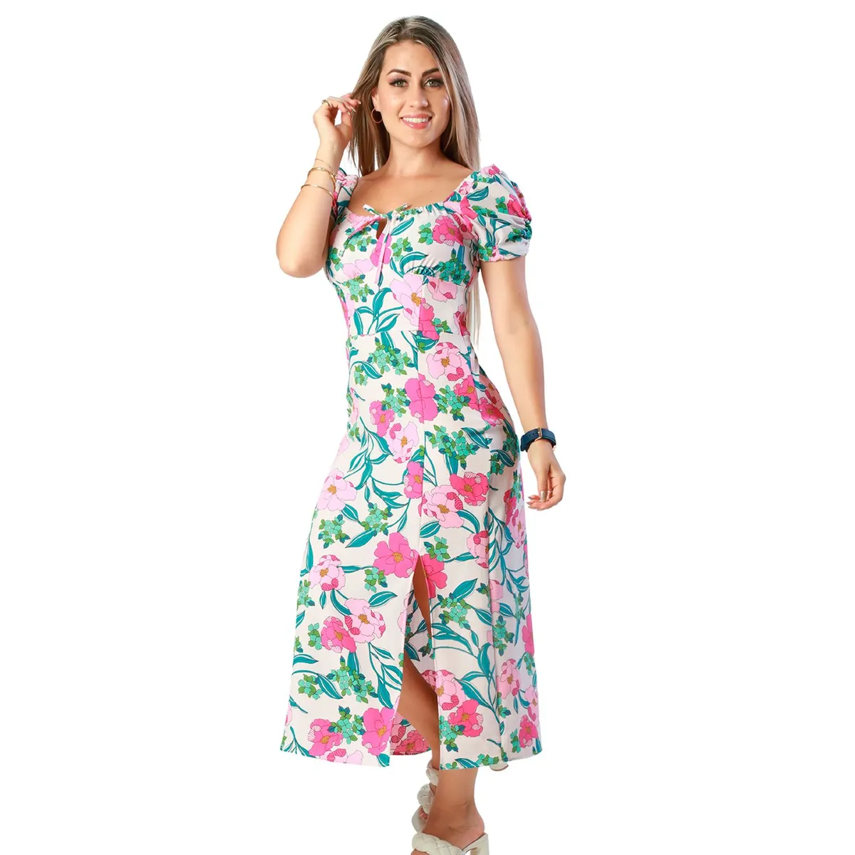 FORDAN JEANS - Vestido Largo Mujer Ford