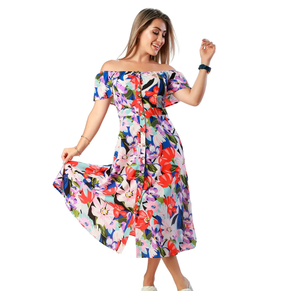 FORDAN JEANS - Vestido Largo Mujer Ford