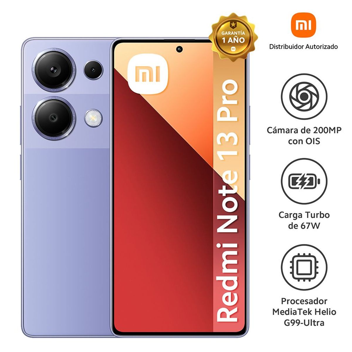XIAOMI - Celular Xiaomi Redmi Note 13 Pro 8GB 256GB.