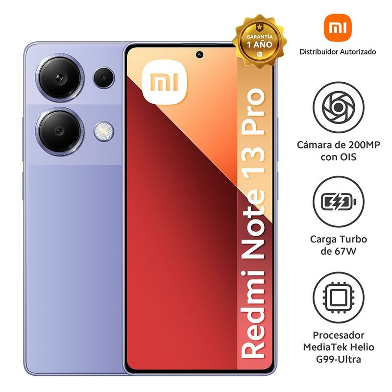 XIAOMI - Celular Xiaomi Redmi Note 13 Pro 8GB 256GB.