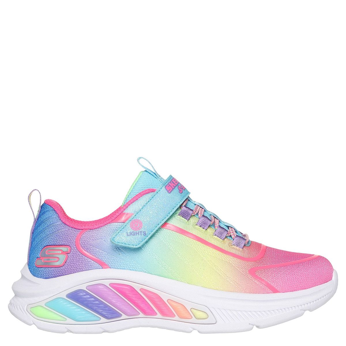 SKECHERS - Zapatillas Urbanas Niña Skechers Rainbow  Rosado