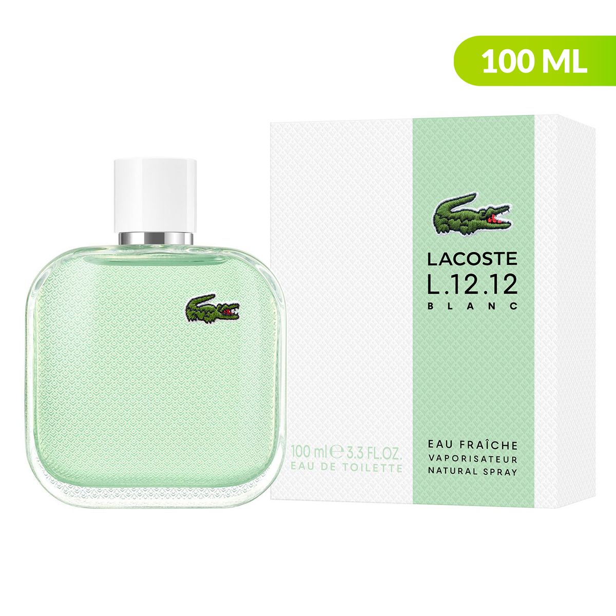 LACOSTE - L.12.12 Blanc Eau Fraiche Edt 100 Ml Lacoste Hombre