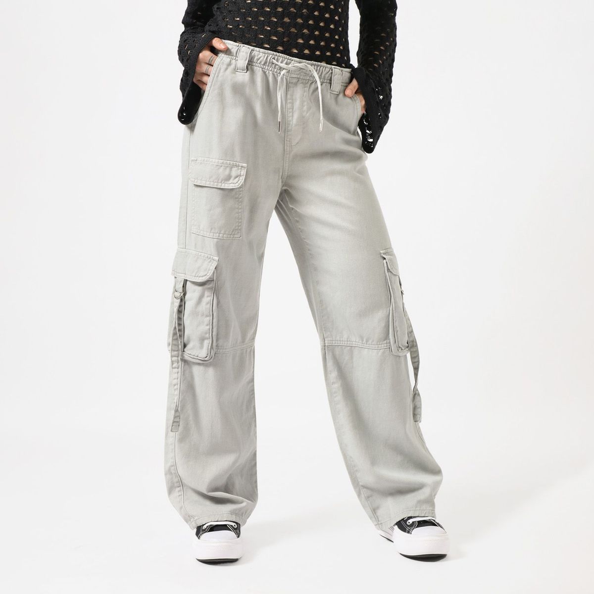 DENIMLAB - Pantalón Cargo Mujer Denimlab