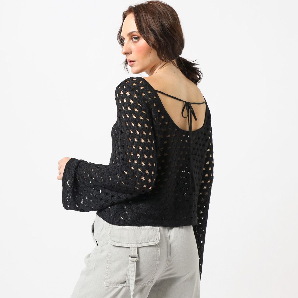 DENIMLAB - Chompa Manga Larga Mujre Denimlab