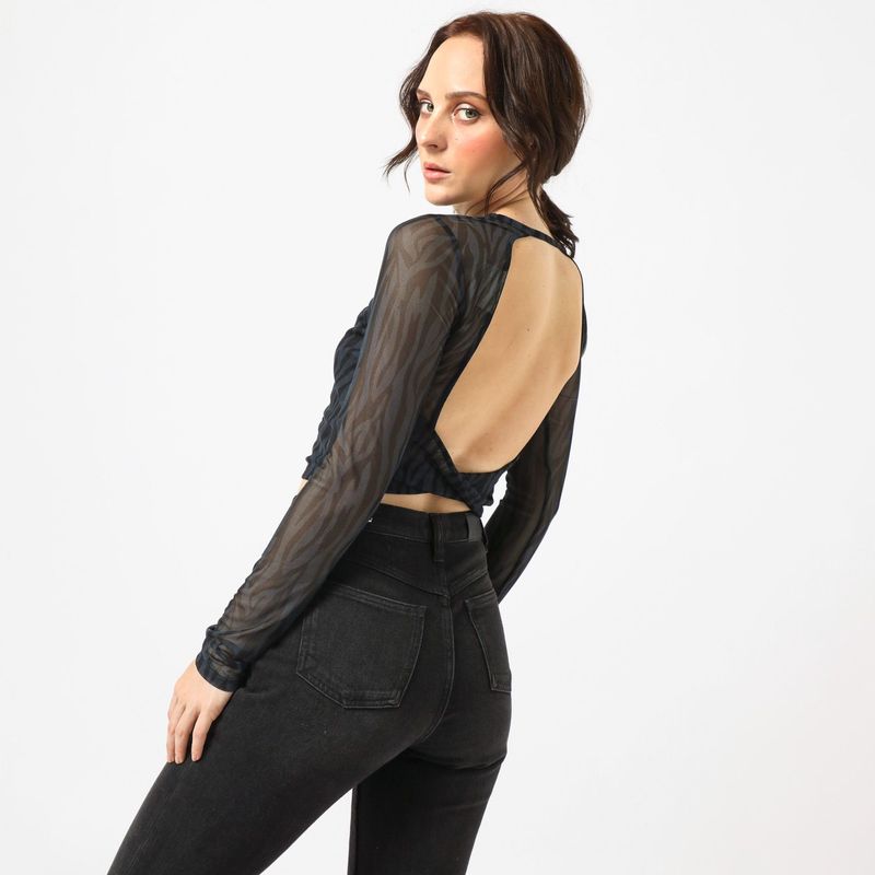 DENIMLAB - Top Manga Larga Mujer Denimlab