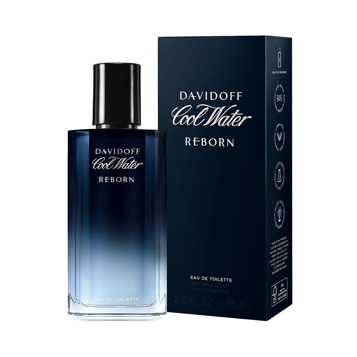 DAVIDOFF - Frag Cool Water  Hombre Edt 75 Ml