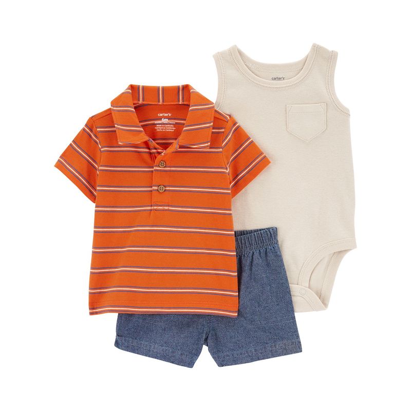 CARTER'S - Conjunto 3 Piezas Bebé Niño Carters