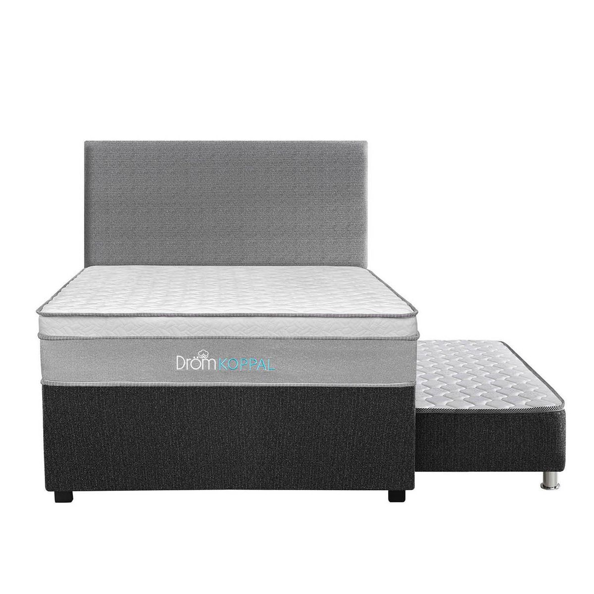 DROM - Dormitorio Diván Koppal 1.5Plz + 1 Almohada Viscoelástica y Protector