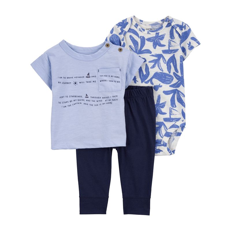 CARTER'S - Conjunto 3 Piezas Bebé Niño Carters