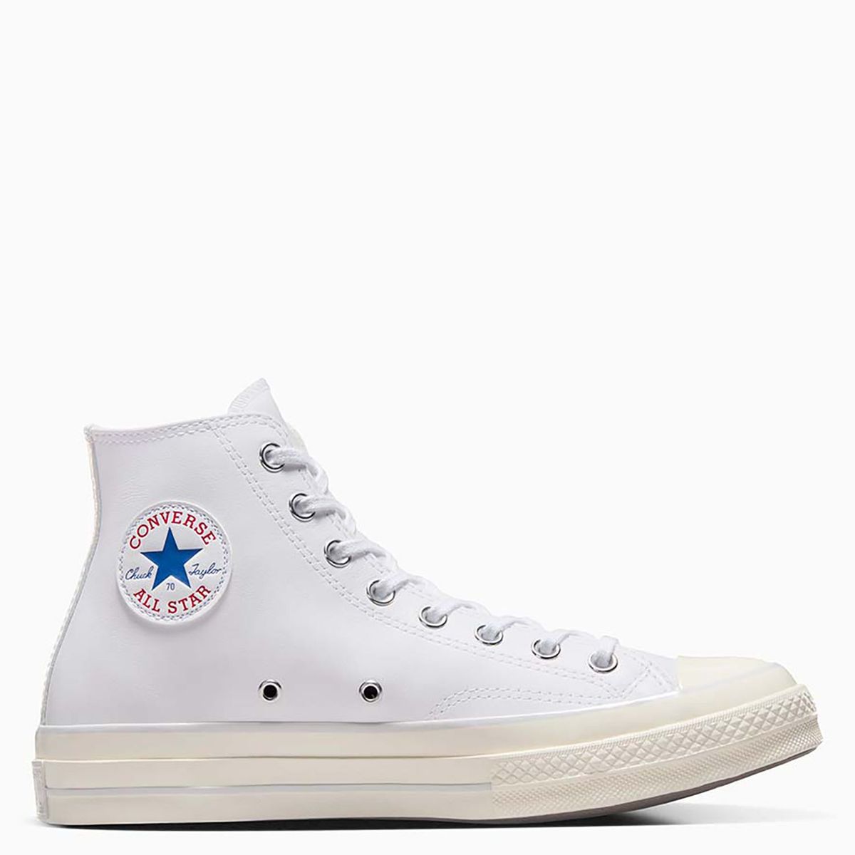 CONVERSE - Zapatillas Urbanas Unisex Converse Chuck 70 Leather Blanco