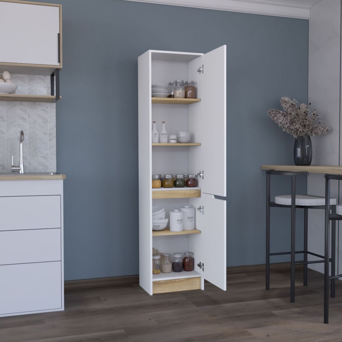 TUHOME - Alacena 1puerta Soler Blanco M