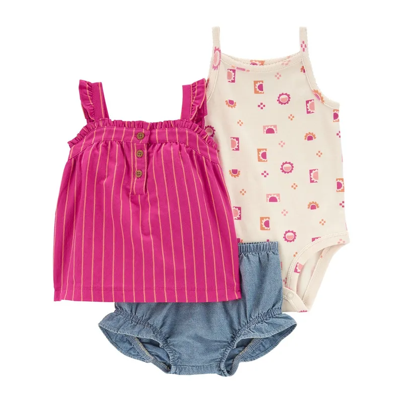 CARTER'S - Conjunto 3 Piezas Bebé Niña Carters