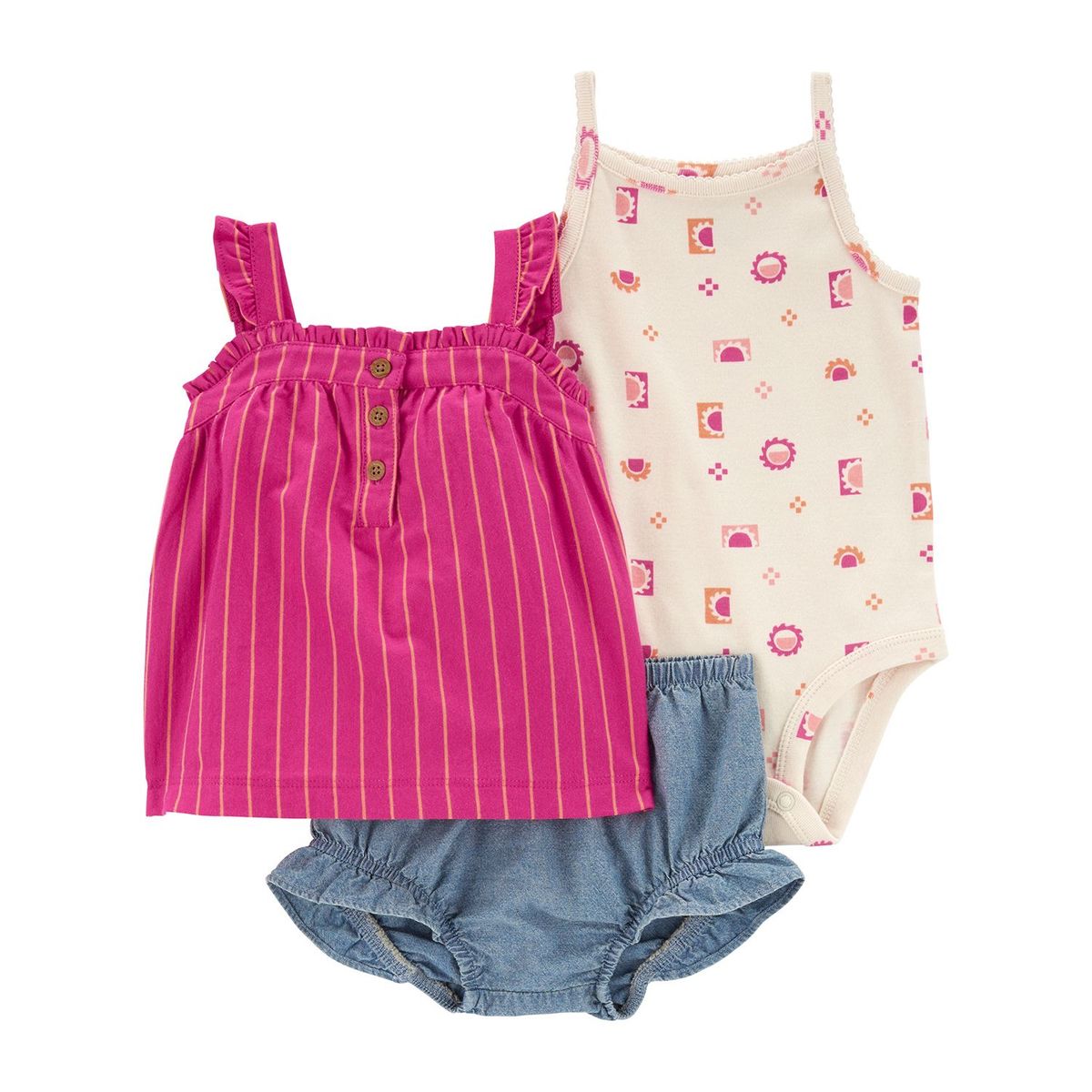 CARTER'S - Conjunto 3 Piezas Bebé Niña Carters