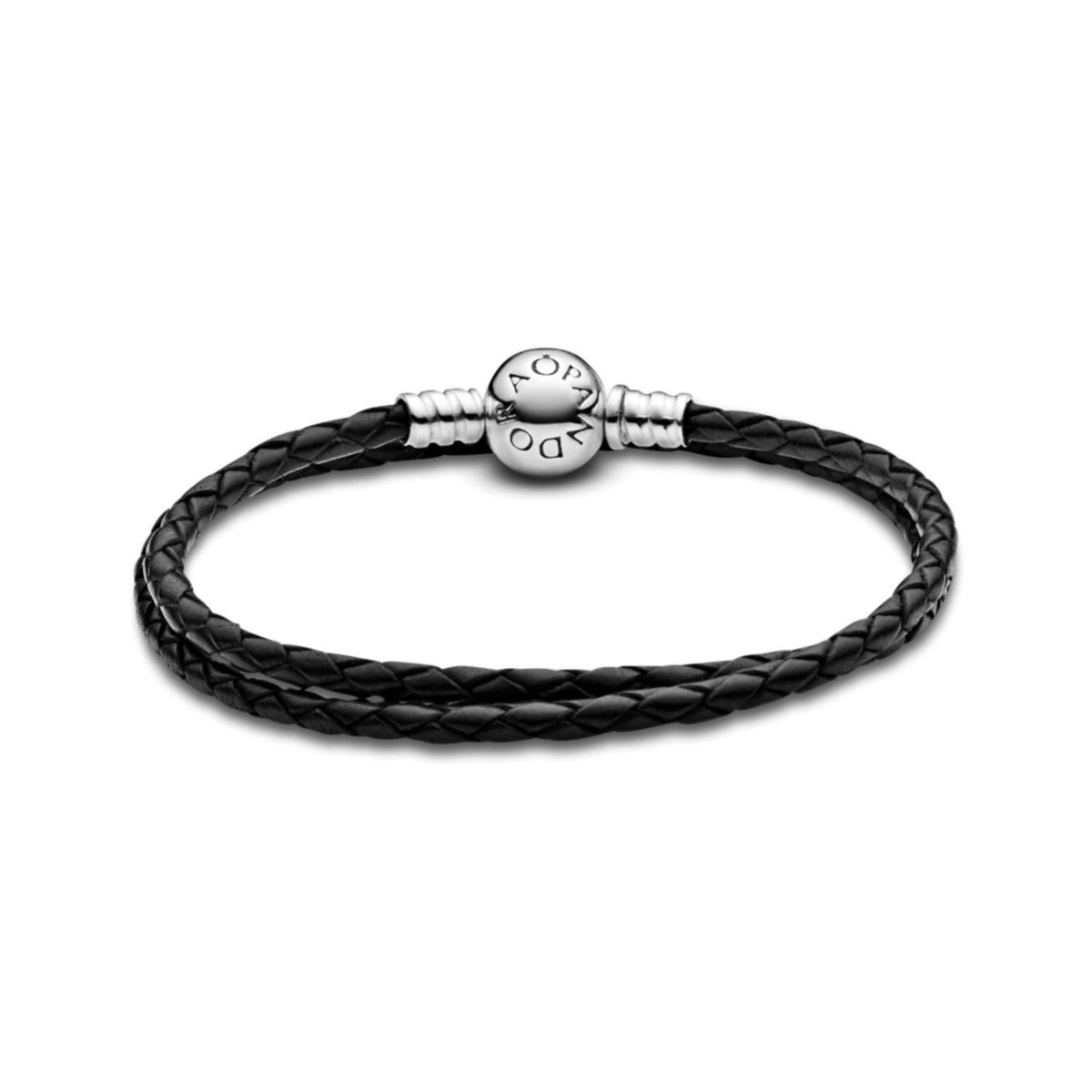 PANDORA - Pulsera En Cuero Trenzado Doble
