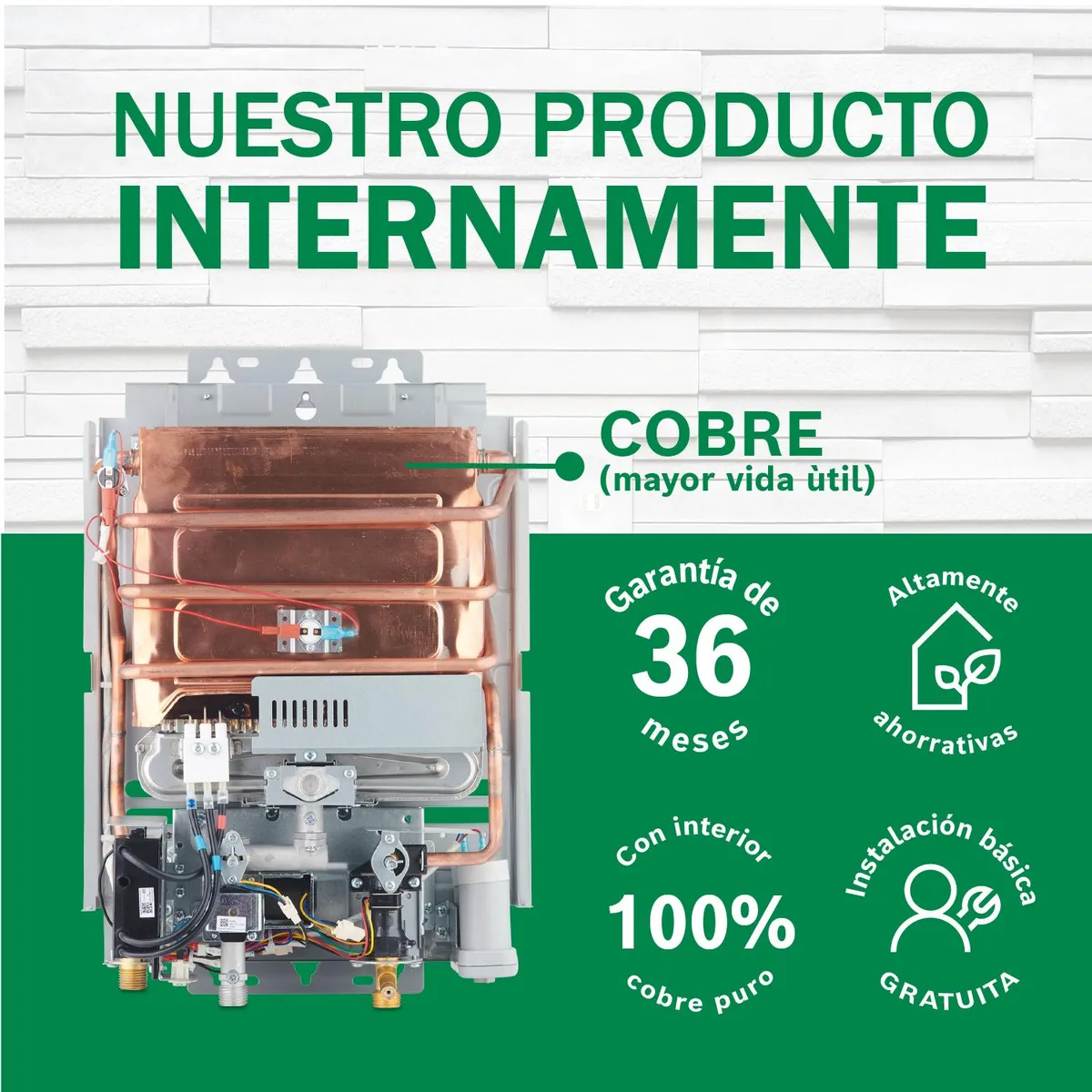 Bosch - Terma a Gas Bosch GN Vital 5.5L Baja Presión + Kit