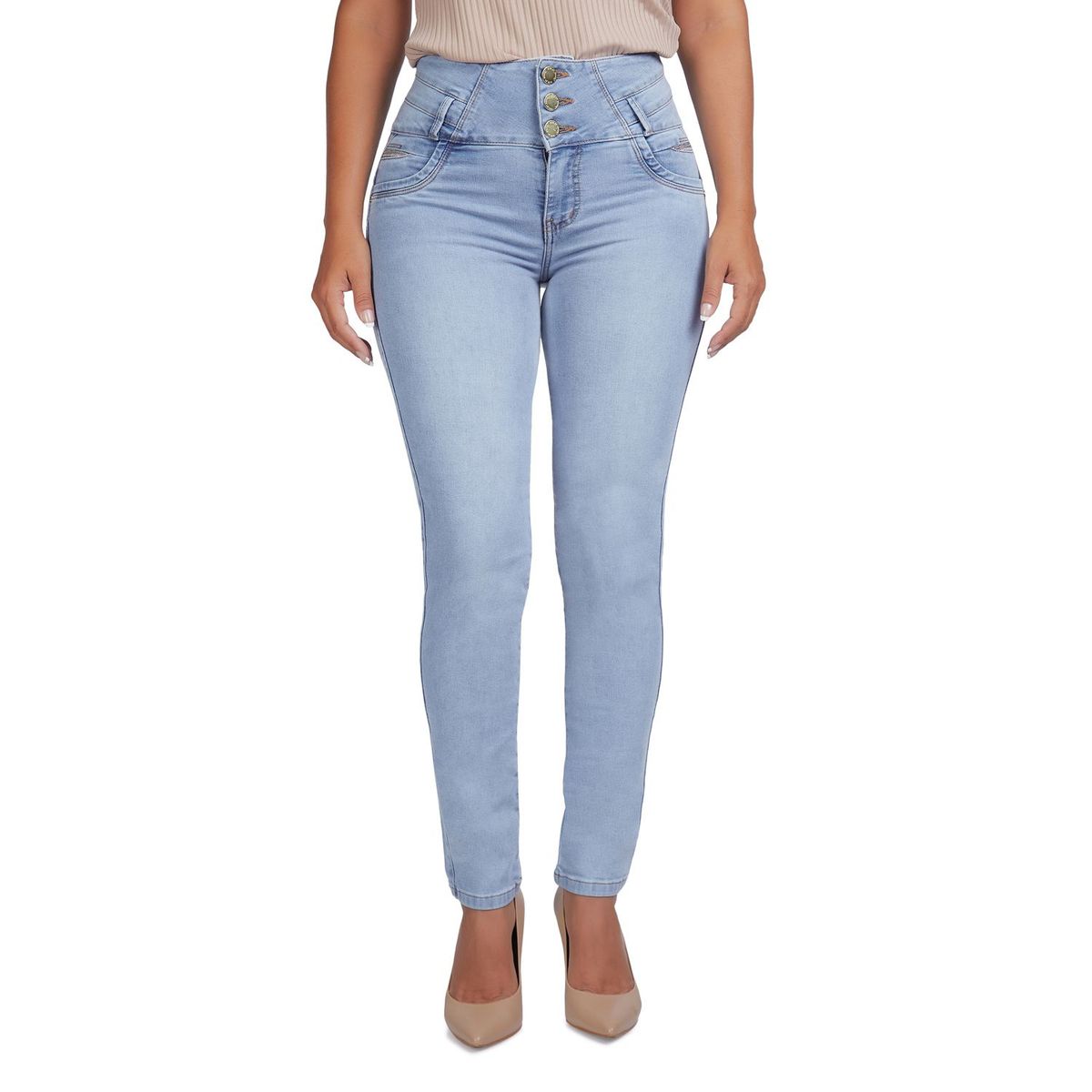 VRP BY VIVIANA RIVAS PLATA - Jean Slim Algodón Mujer Viviana Rivas Plata