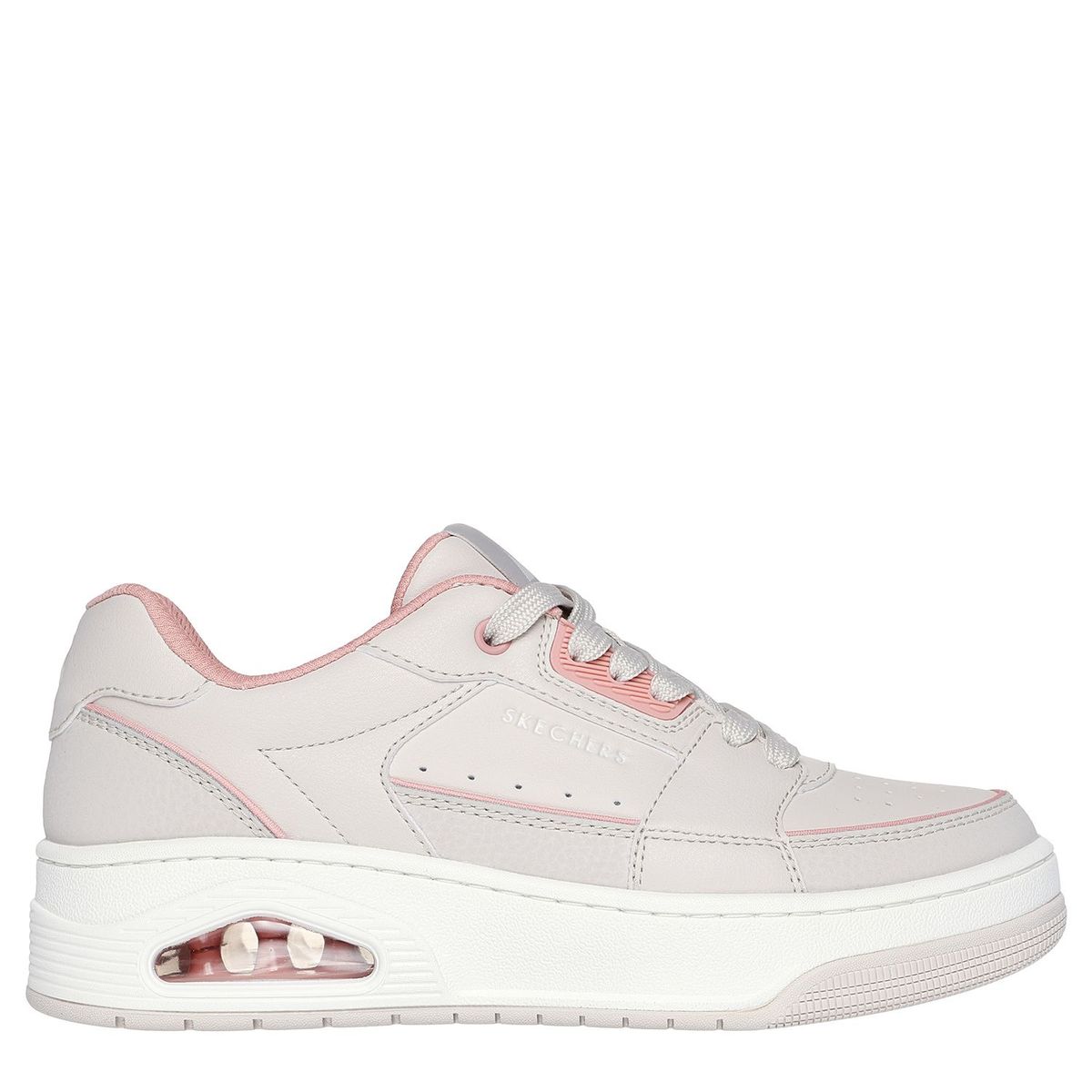 SKECHERS - Zapatillas Urbanas Mujer Skechers Uno Court  Beige