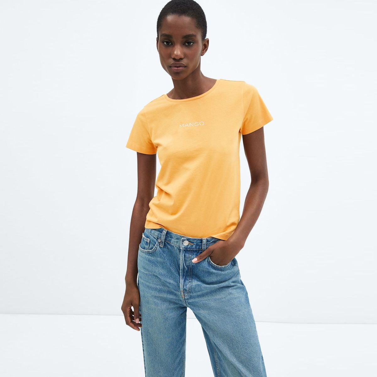 MANGO - Polo Manga Corta Mujer Mango