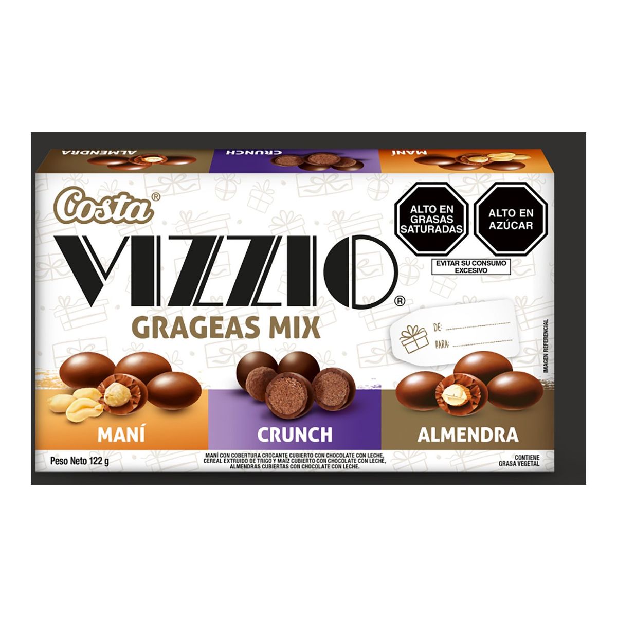 VIZZIO - Caja Vizzio Grageas Mix 122g