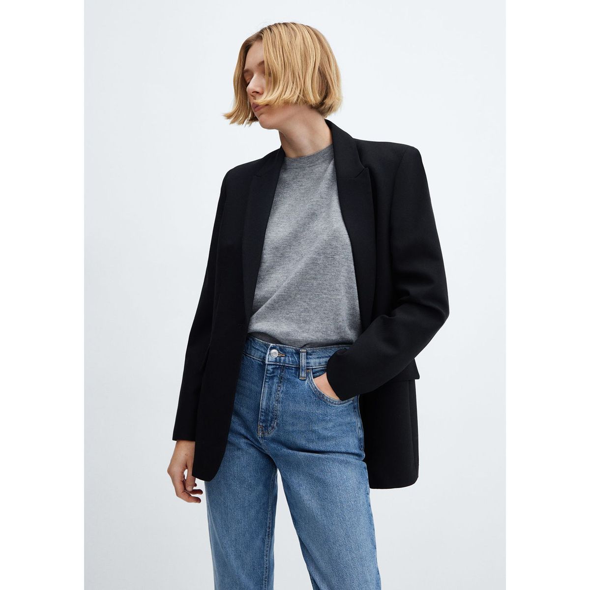 MANGO - Jean Mom Algodón Mujer Mango