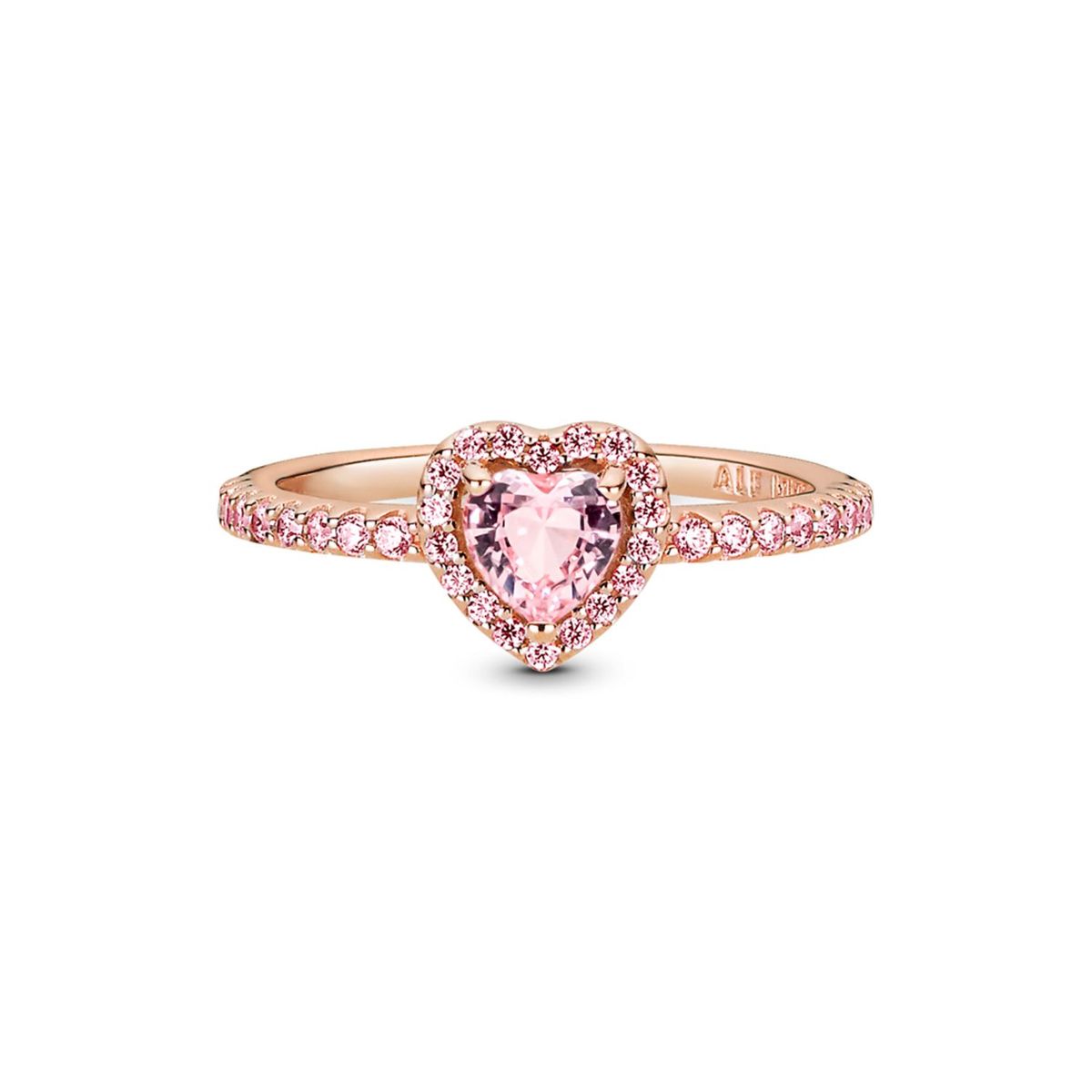 PANDORA - Anillo Rose Corazón Elevado Rosa