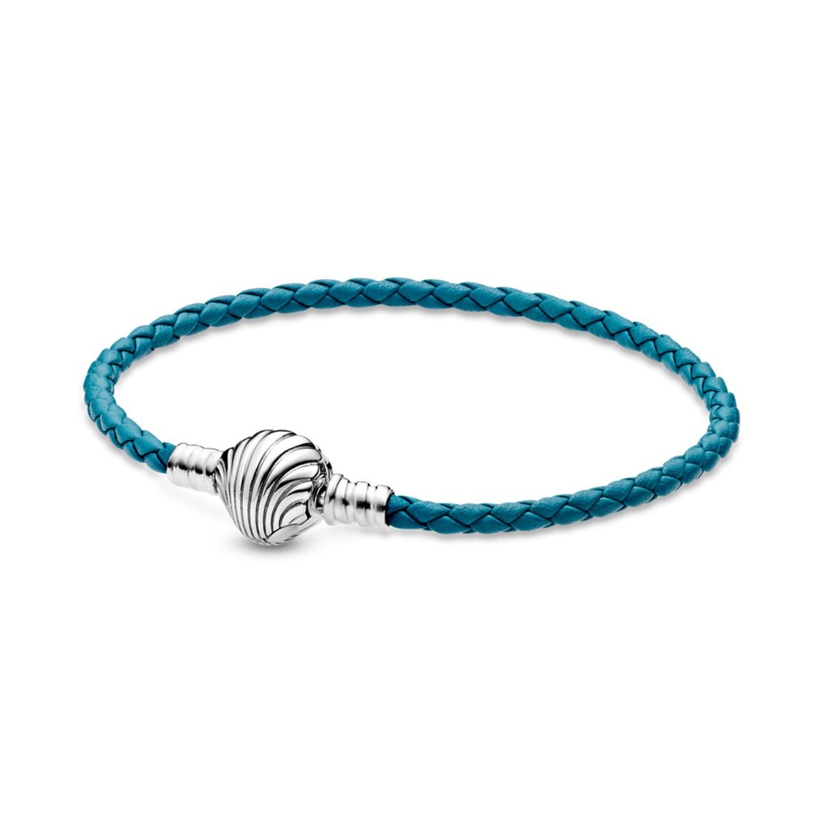 PANDORA - Pulsera Cuero Caracola Marina