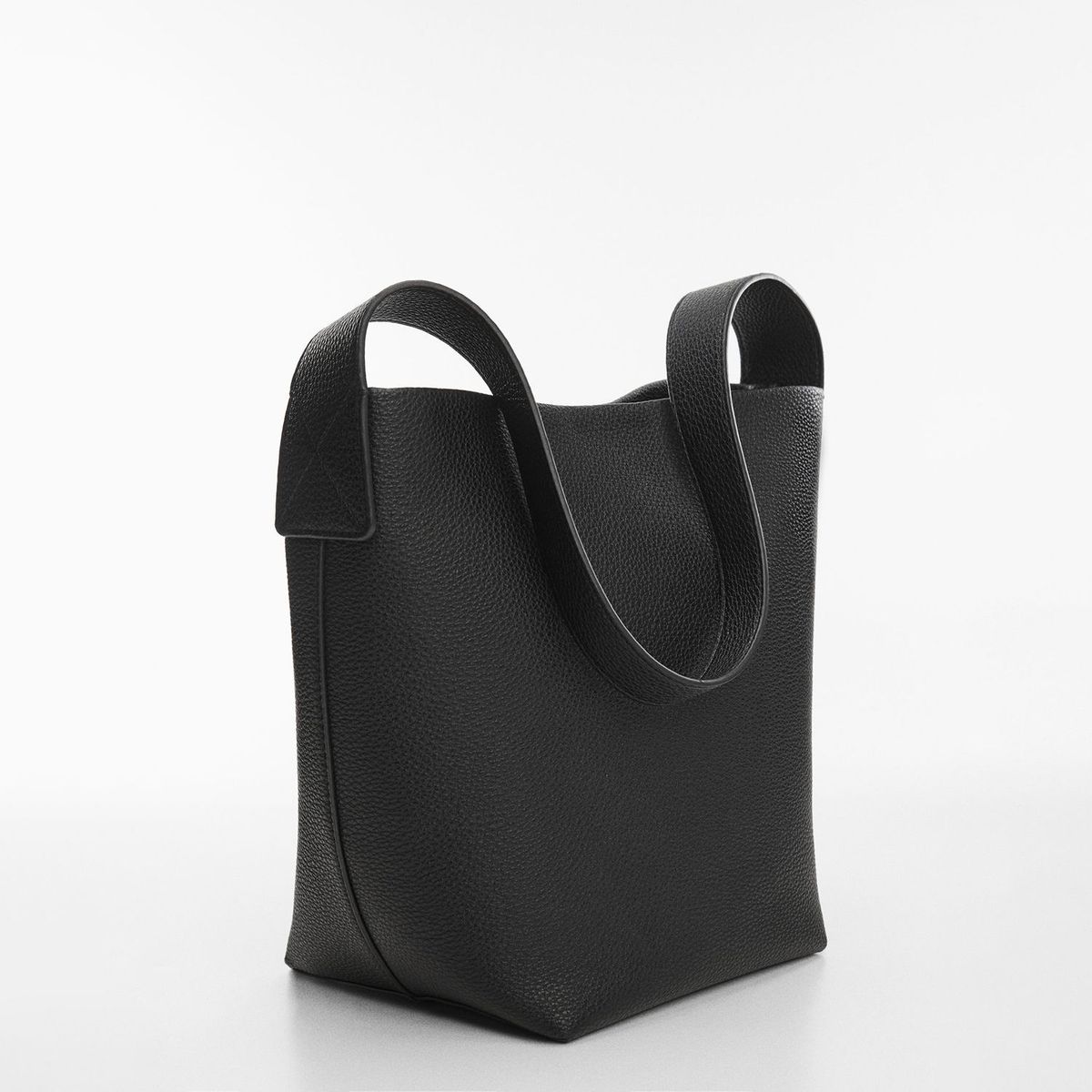 MANGO - Bolso Bucket Efecto Piel