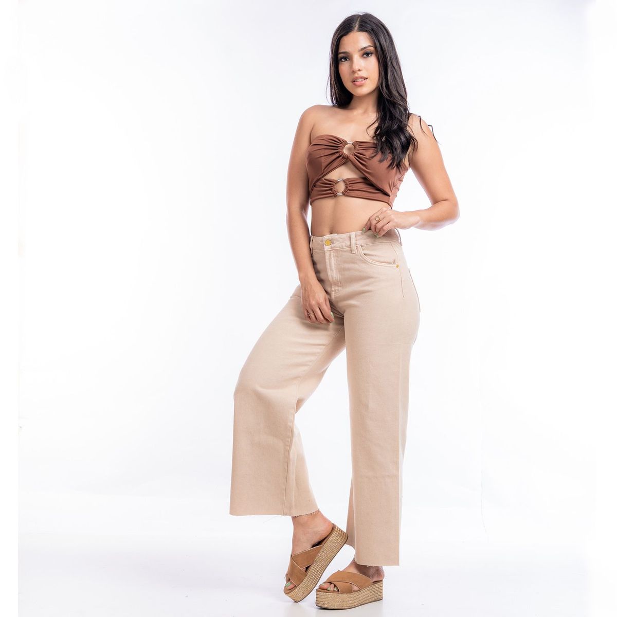 JAROLA - Pantalón Wide Leg Mujer Jarola