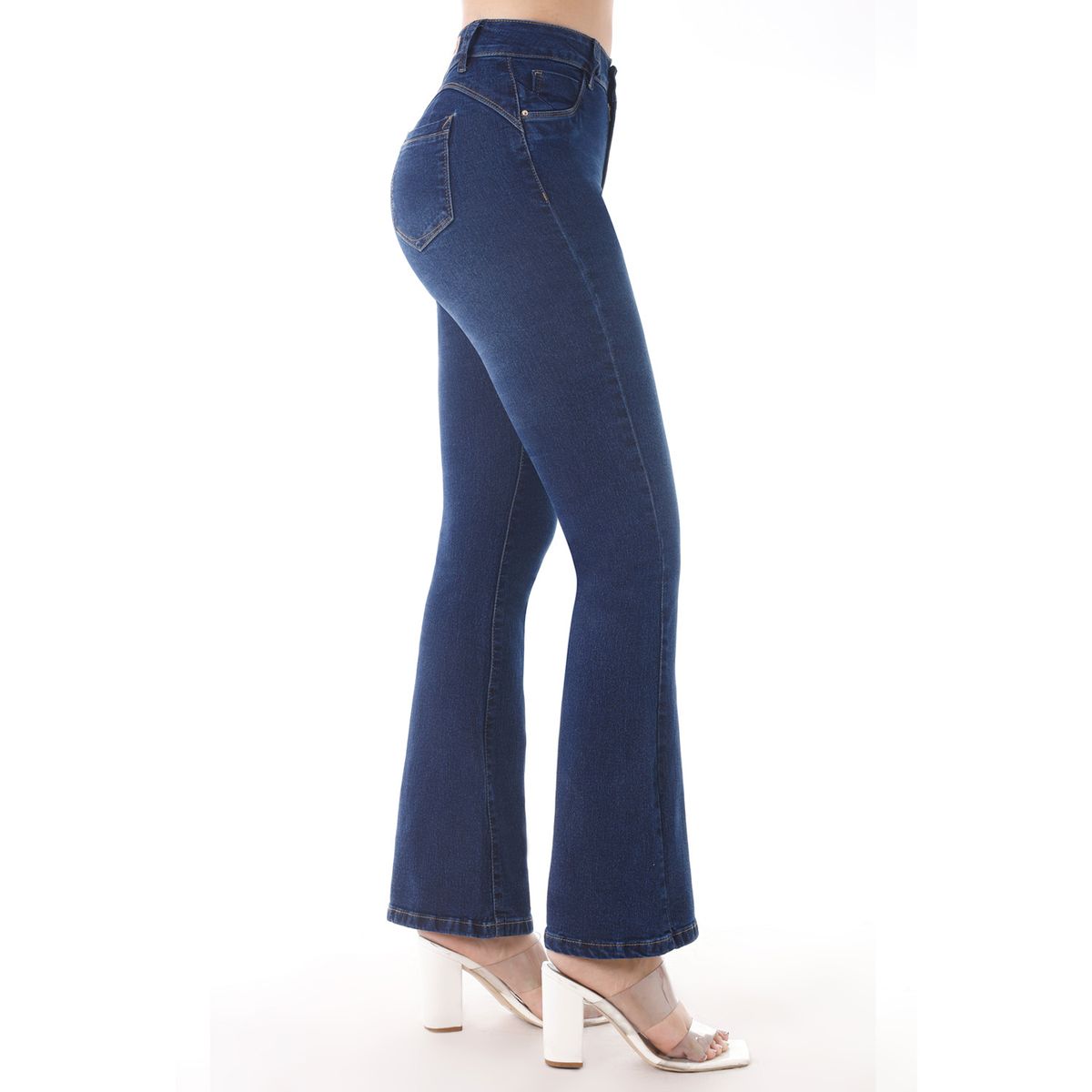 KANSAS - Jean Flare Tiro Alto Mujer Kansas