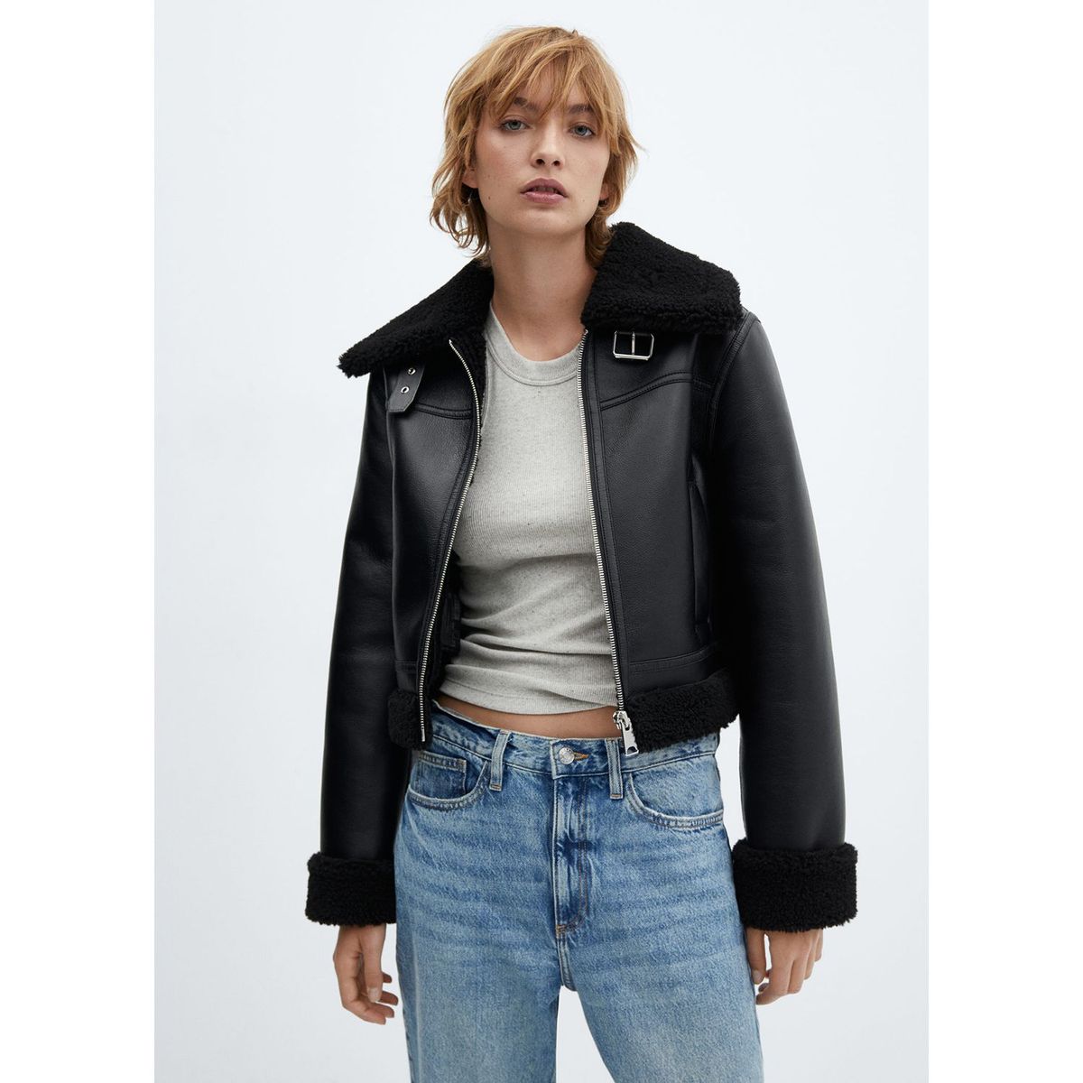 MANGO - Casaca Casual Mujer Mango