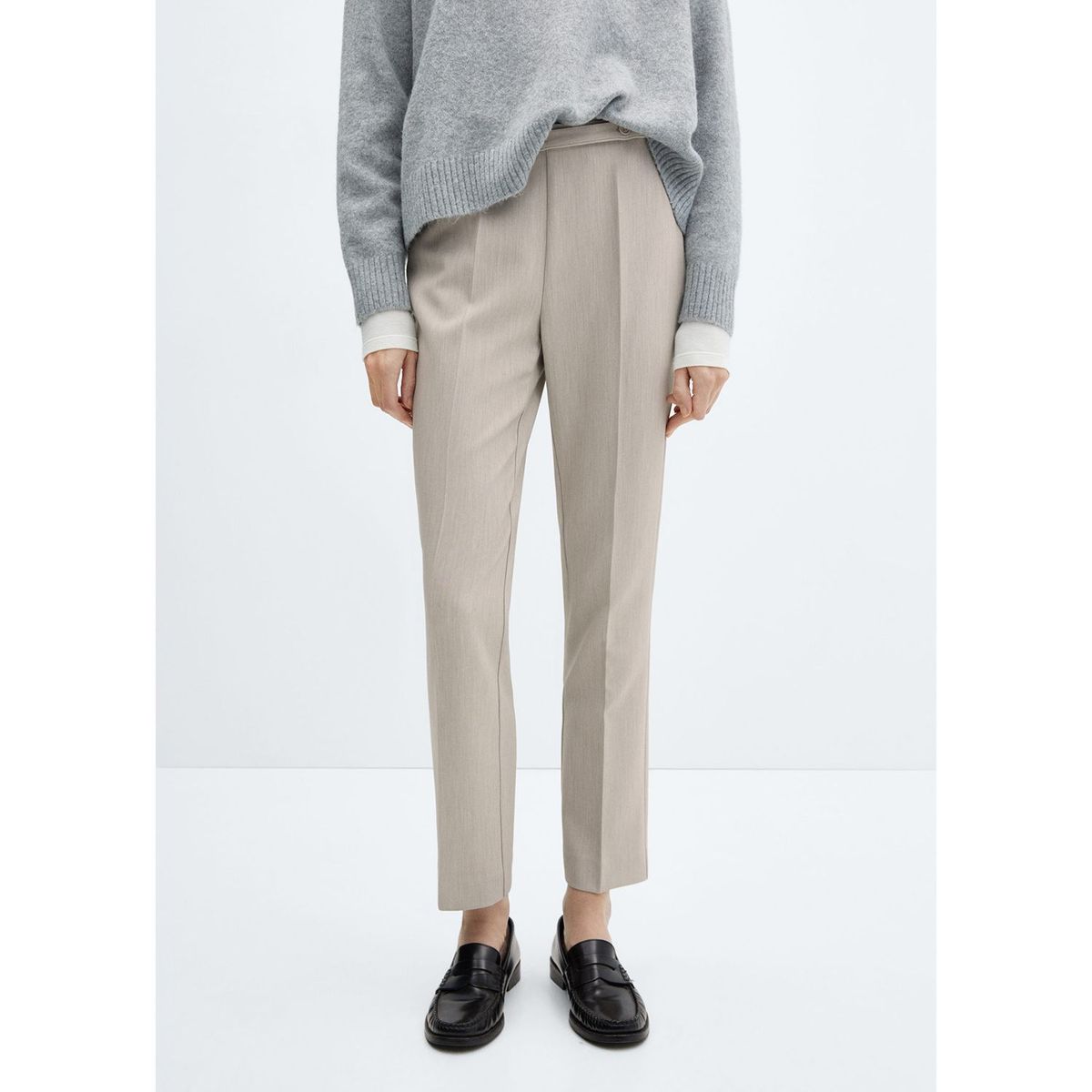 MANGO - Pantalón Recto Mujer Mango